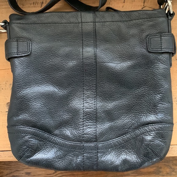 Vintage Coach Chain Duffel Crossbody pebbled leather Shoulder bag purse - Picture 6 of 12